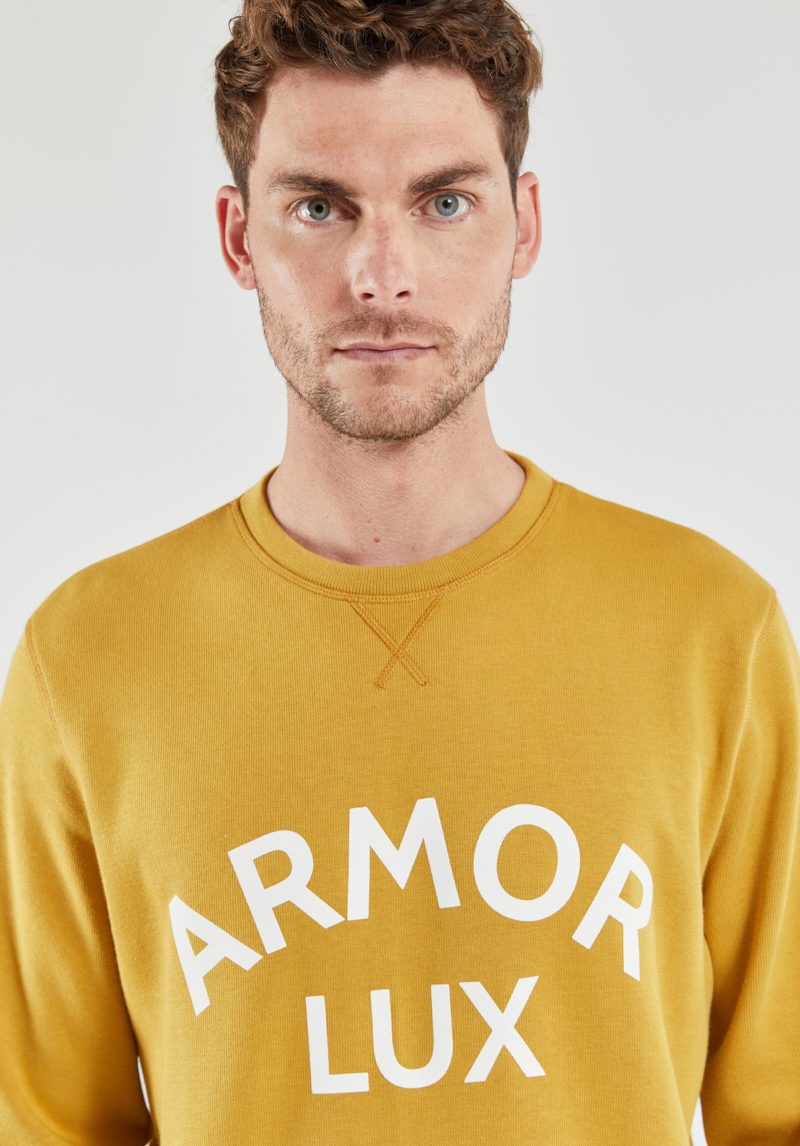 Armor-Lux – Sweatshirt Héritage, Beehive Yellow