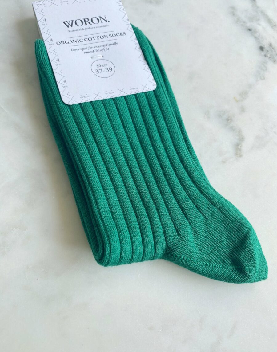 Woron - Organic Cotton Socks, Amazon Green