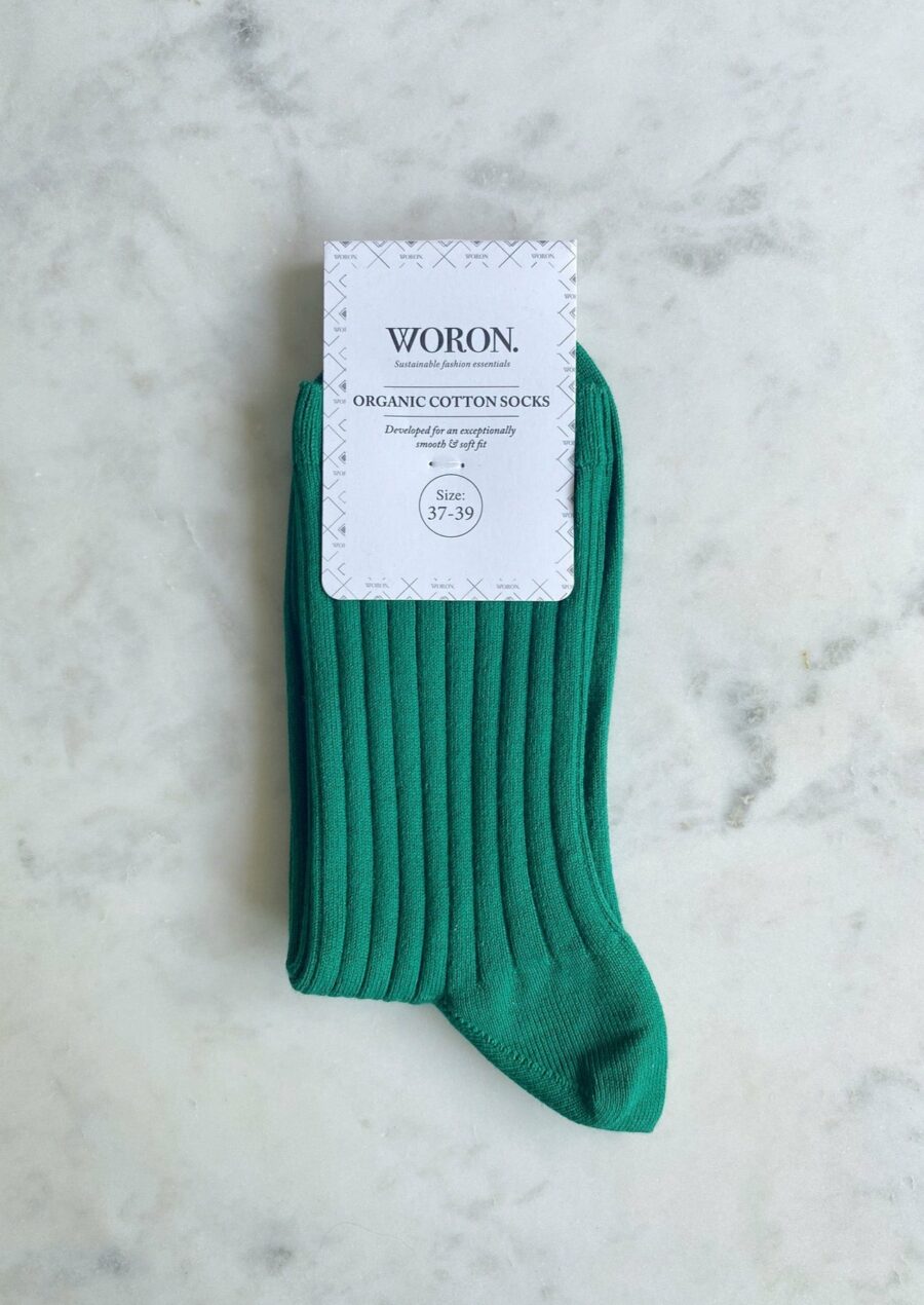 Woron - Organic Cotton Socks, Amazon Green