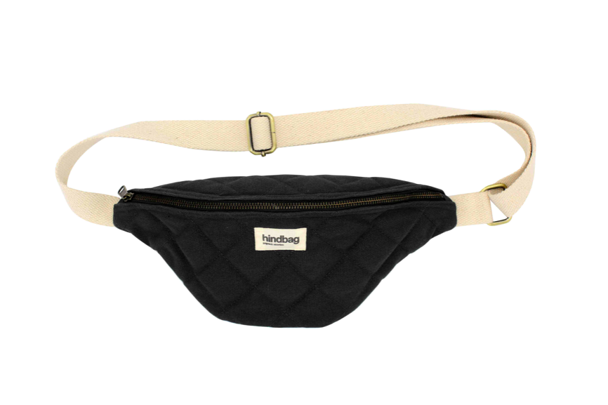 Hindbag - Olivia Quilted Waist Bag, Black