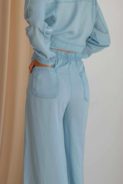 Cossac - Wide Trousers, Pale Blue