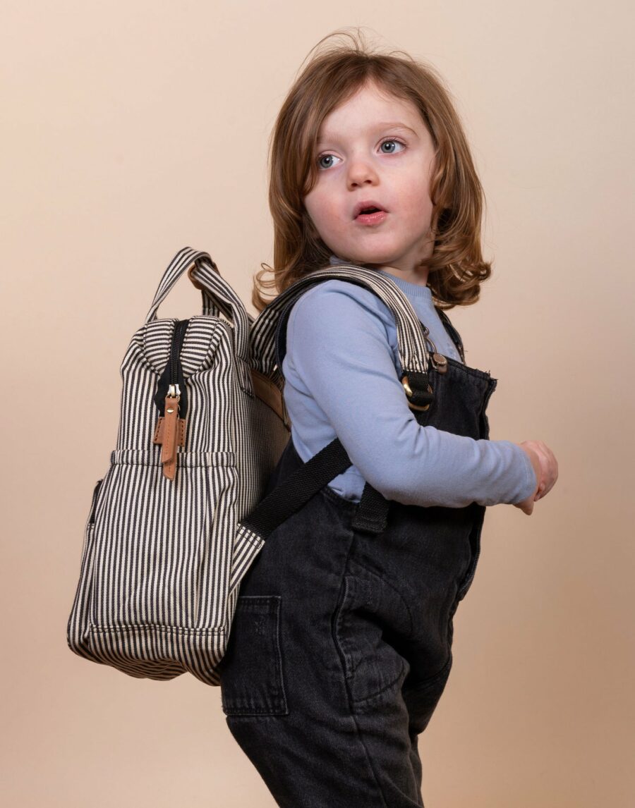 O My Bag - Billie Striped Junior Backpack