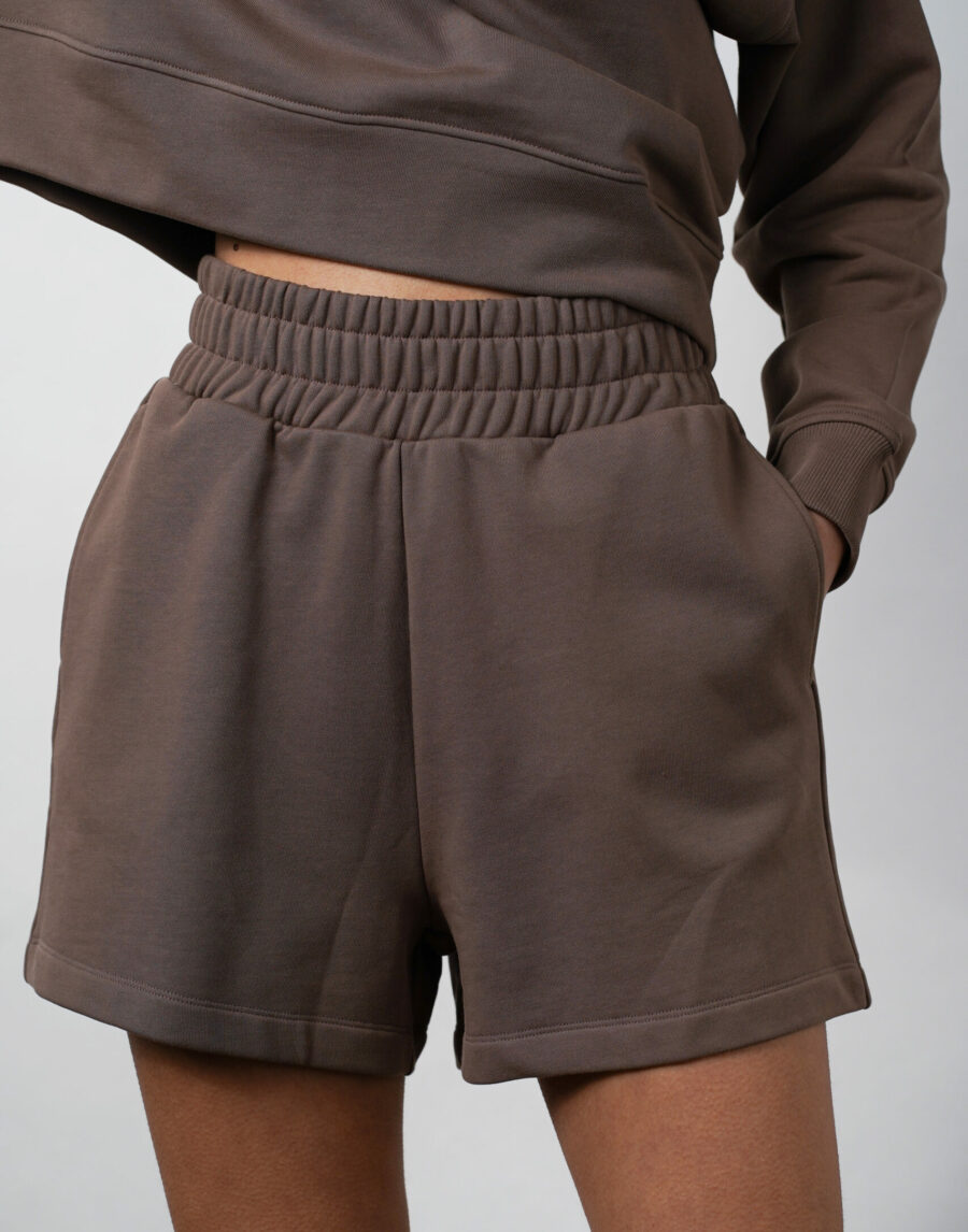 RESIDUS - Mila Sweat Shorts, Deep Taupe