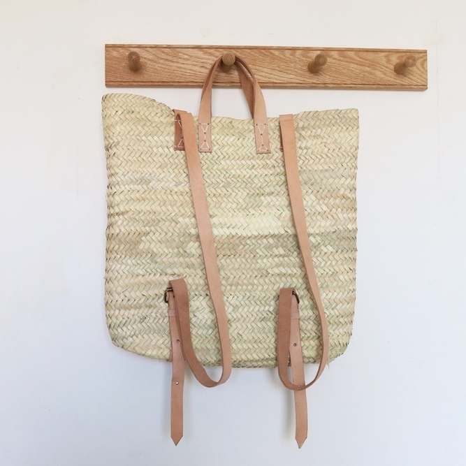 Modern Small World - Moroccan Straw Backpack