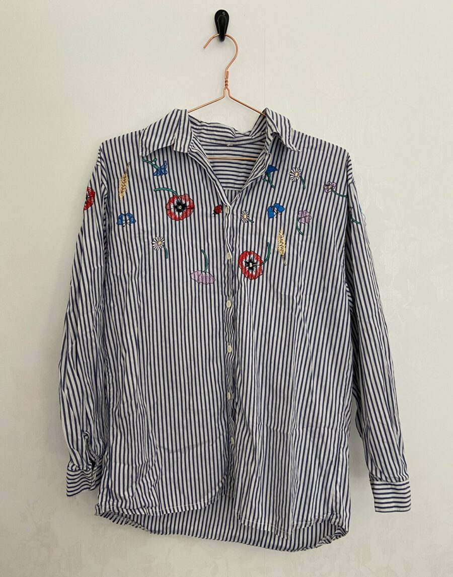 Ecosphere Vintage - Embroided Striped Shirt