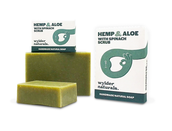 Wylder Naturals - Hemp & Aloe with Spinach Scrub Bar Soap