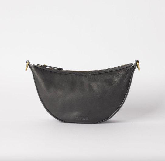O My Bag - Leo Bag, Black Soft Grain Leather