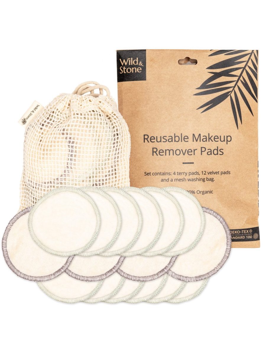 Wild & Stone - Reusable Makeup Remover Pads, Pack of 16