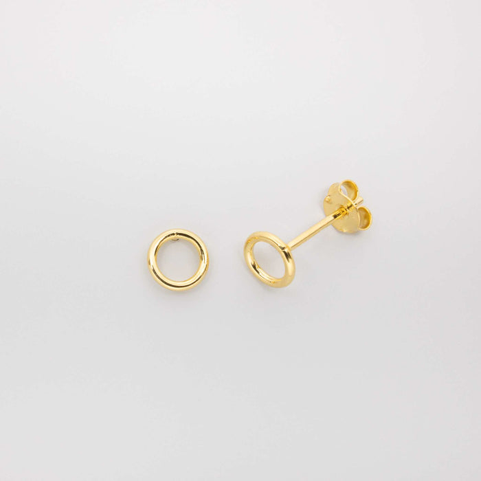 Fejn Jewelry - Shiny Circle Stud, Gold