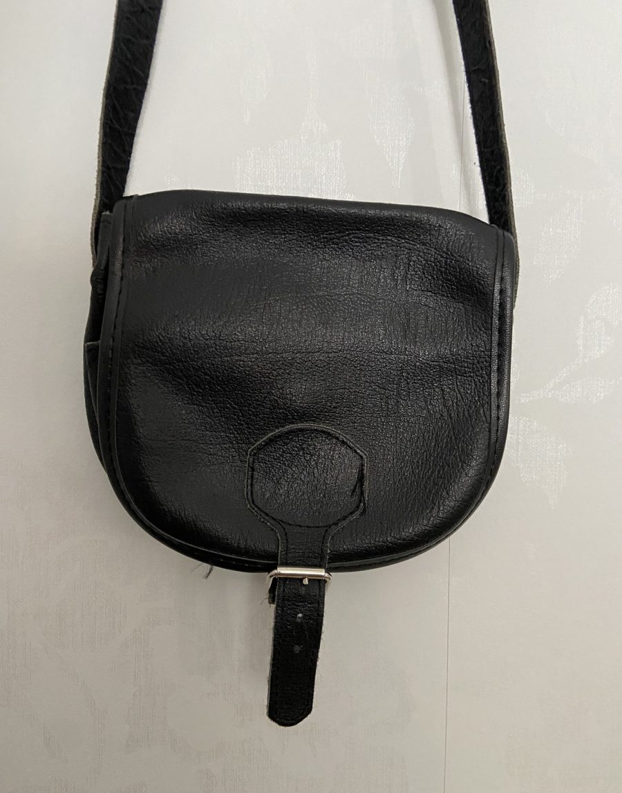 Ecosphere Vintage - Small Black Saddle Bag